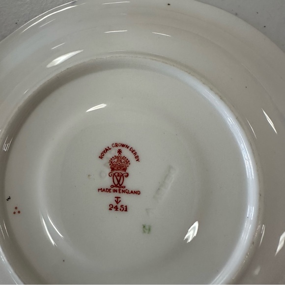 Antique - Royal Crown Derby - Gold and Blue Teacup and Saucer - Picture 11 of 11